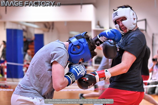 2019-05-29 Milano - pound4pound boxe gym 1752 Giulio Cielo vs Michele Mainoli